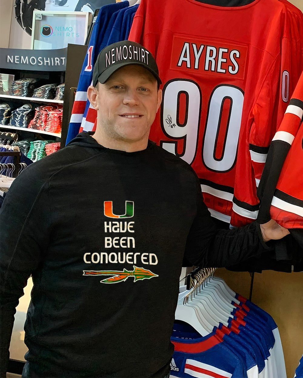 Miami Hurricanes have been conquered - Adult & Kids T-Shirts, Sweatshirts & Hoodies apparel design preview 2