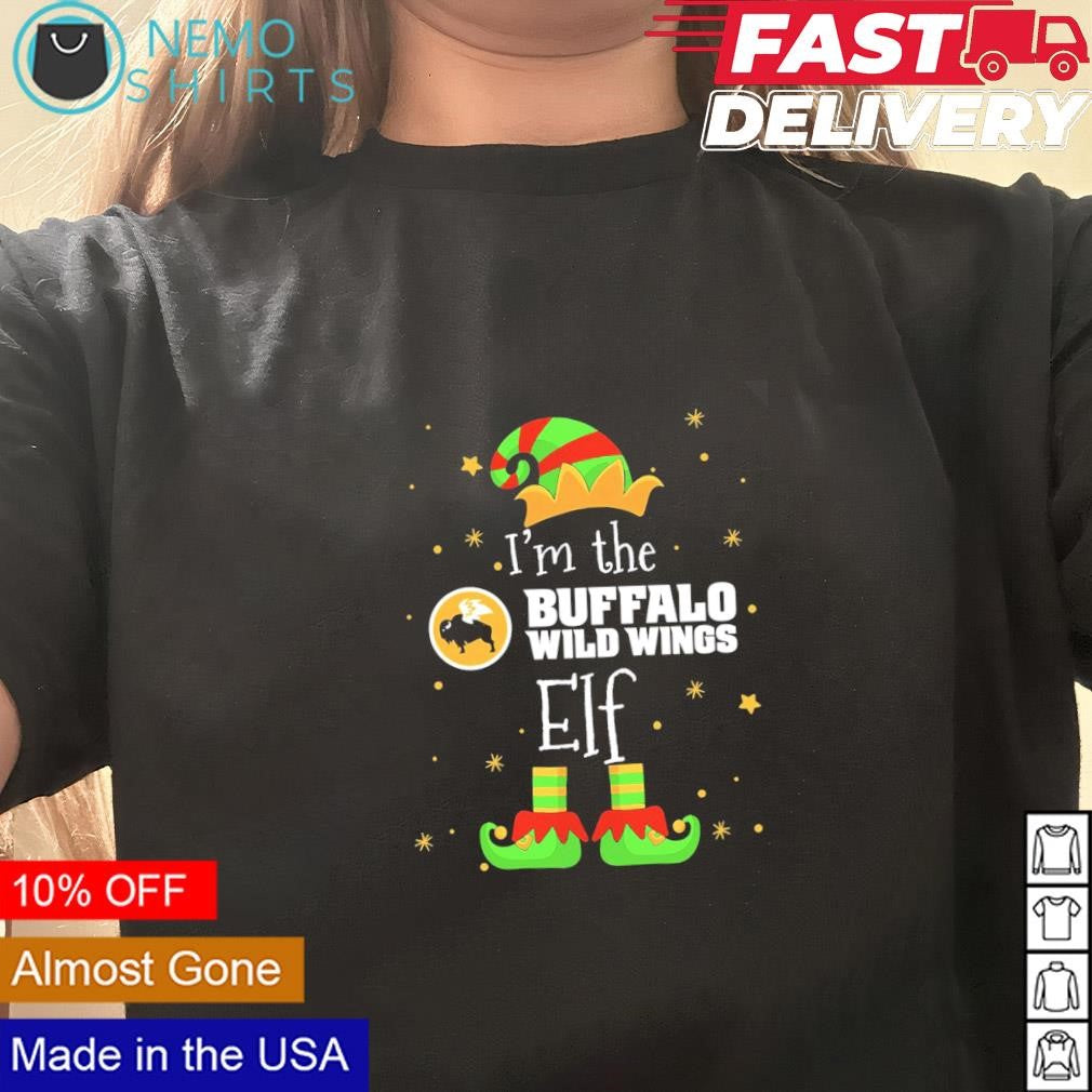 I'm the Buffalo Wild Wings Elf Christmas - Adult & Kids T-Shirts, Sweatshirts & Hoodies apparel design preview 1