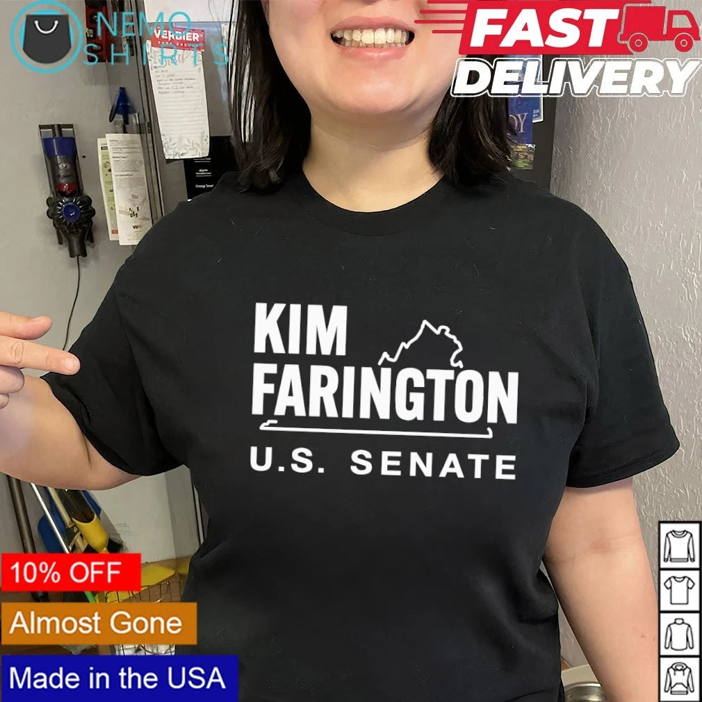 Kim Farington for US Senate 2026 Political Campaign - Adult & Kids T-Shirts, Sweatshirts & Hoodies apparel design preview 2