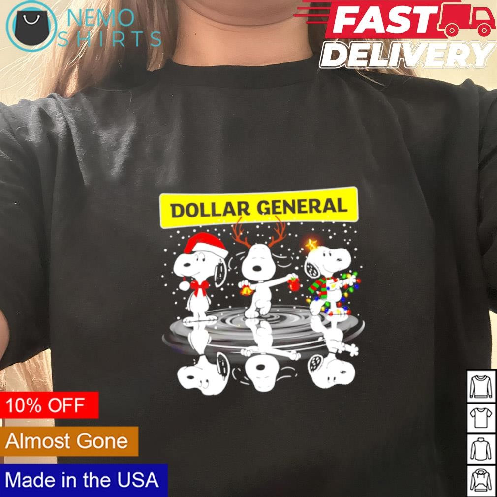 Dollar General Snoopy Christmas - Adult & Kids T-Shirts, Sweatshirts & Hoodies apparel design preview 3