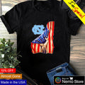 North Carolina Tar Heels inside American flag - Adult & Kids T-Shirts, Sweatshirts & Hoodies apparel design preview 1