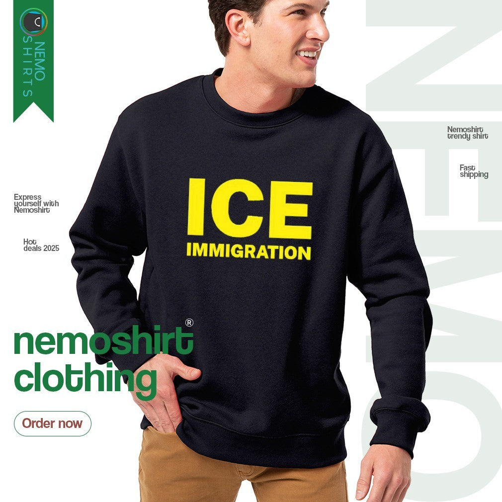 ICE immigration - Adult & Kids T-Shirts, Sweatshirts & Hoodies apparel design preview 4