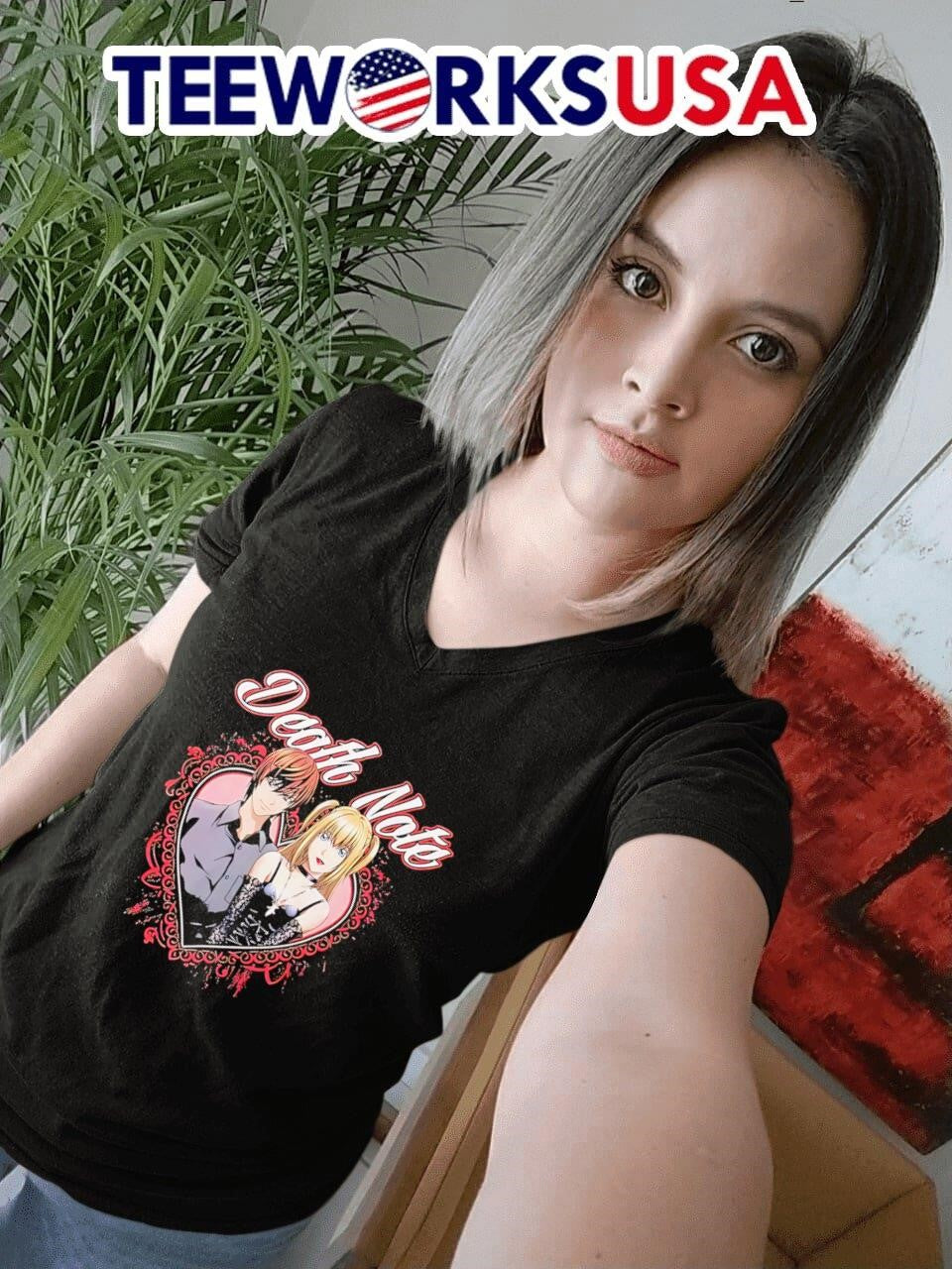 Death Note Misa and Light Heart Filigree - Adult & Kids T-Shirts, Sweatshirts & Hoodies apparel design preview 7