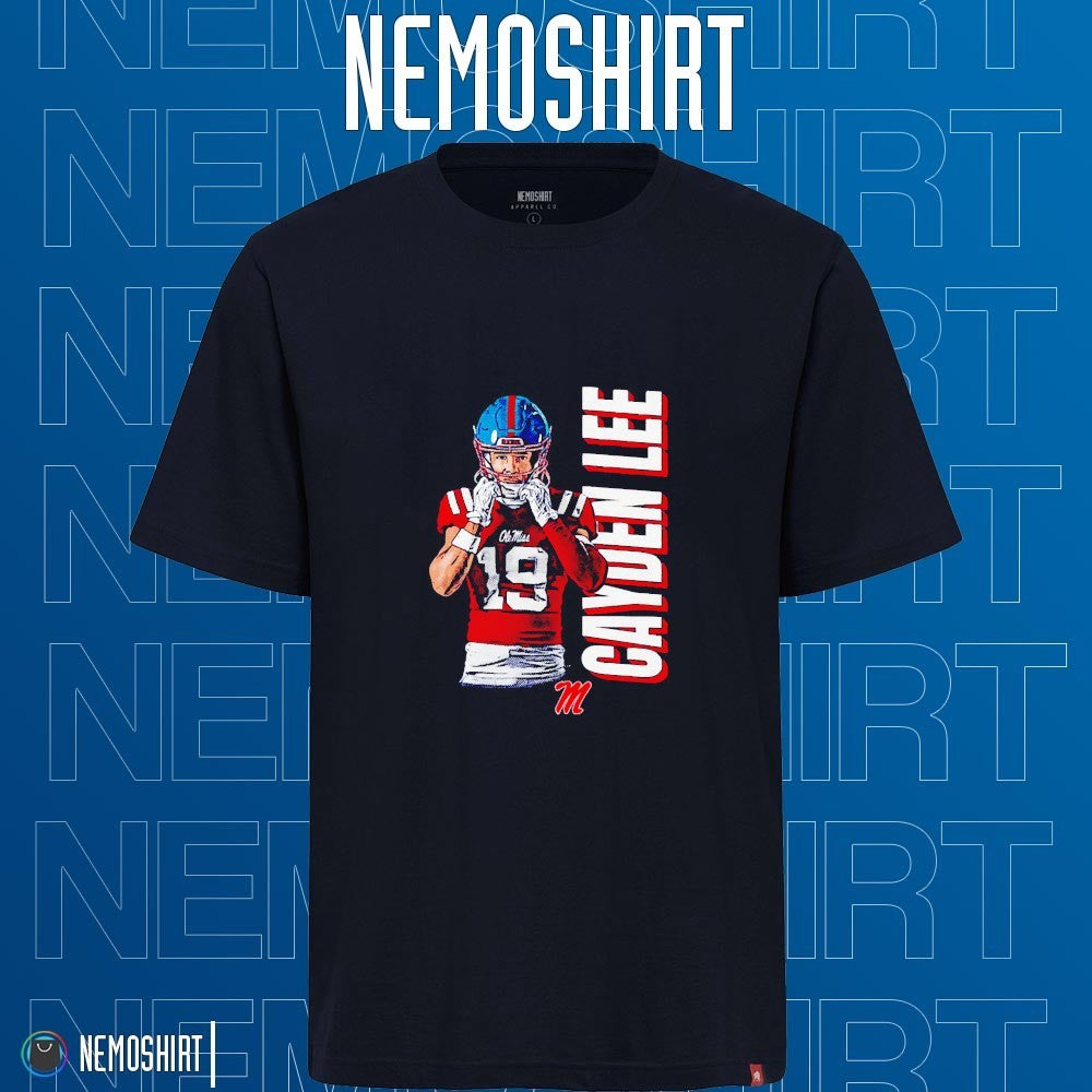 Cayden Lee Ole Miss Rebels illustrated - Adult & Kids T-Shirts, Sweatshirts & Hoodies apparel design preview 1