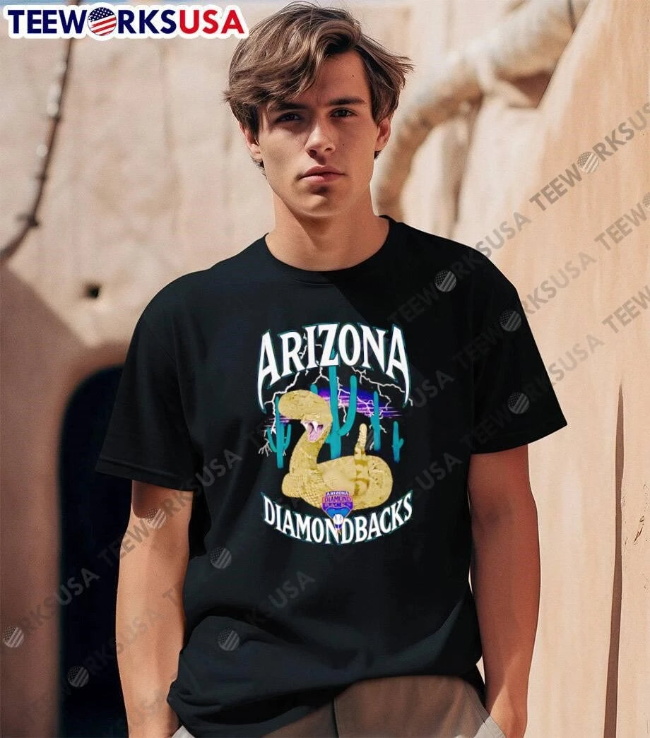 Arizona Diamondbacks Lightning Cactus Desert Viper - Adult & Kids T-Shirts, Sweatshirts & Hoodies apparel design preview 1