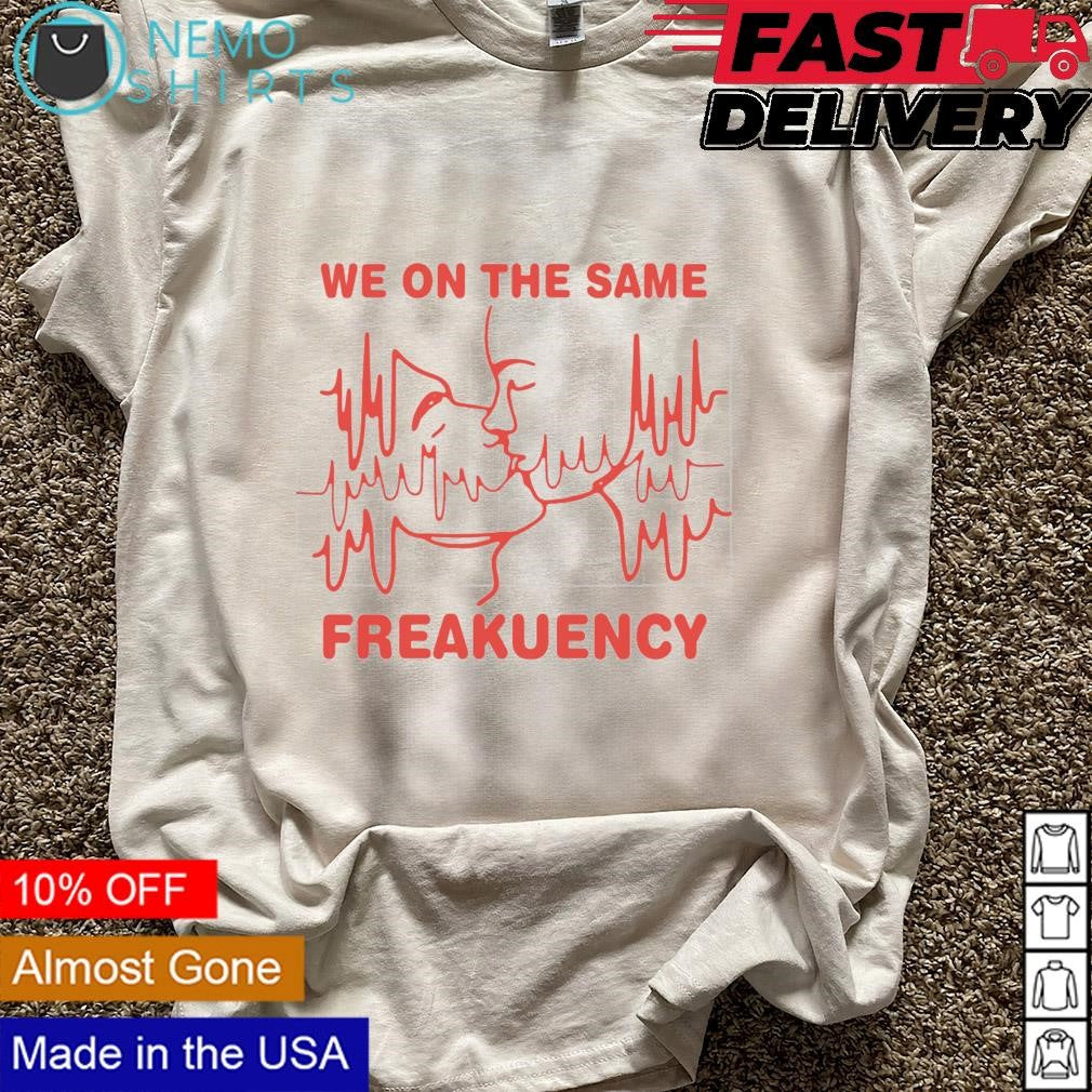 We on the same freakuency kissing - Adult & Kids T-Shirts, Sweatshirts & Hoodies apparel design preview 5