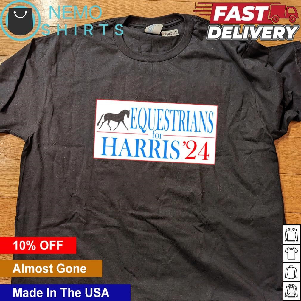 Equestrians for Kamala Harris 24 - Adult & Kids T-Shirts, Sweatshirts & Hoodies apparel design preview 4
