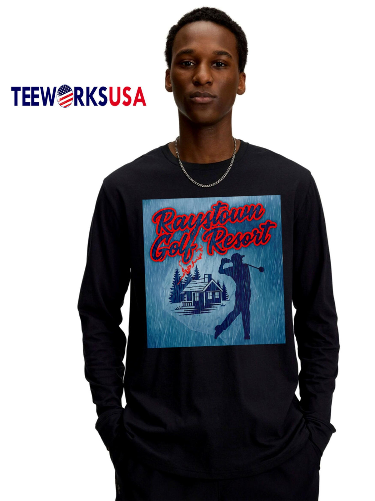 Raystown Golf Resort rain - Adult & Kids T-Shirts, Sweatshirts & Hoodies apparel design preview 4