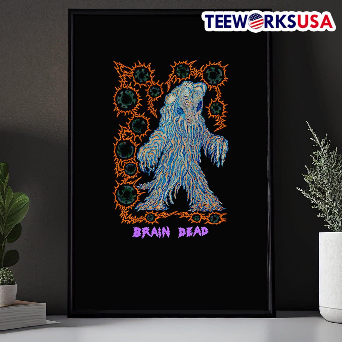 Brain Dead x Godzilla Hedorah - Adult & Kids T-Shirts, Sweatshirts & Hoodies apparel design preview 5