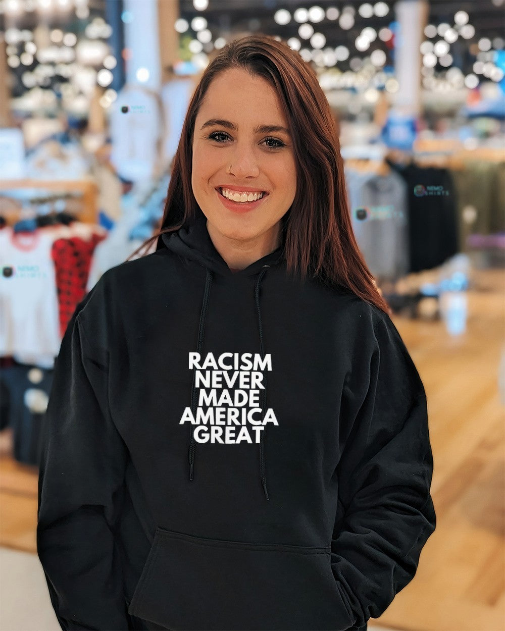 Fascism never made America great - Adult & Kids T-Shirts, Sweatshirts & Hoodies apparel design preview 5
