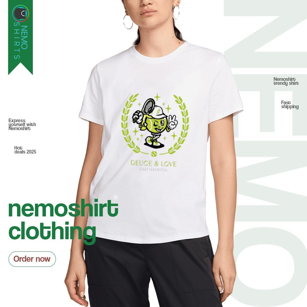 Deuce and Love East Hampton tennis - Adult & Kids T-Shirts, Sweatshirts & Hoodies apparel design preview 3