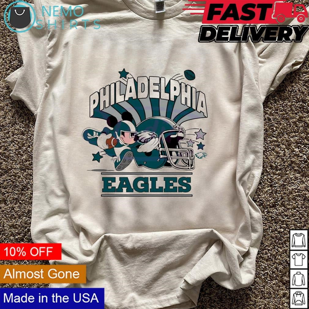 Mickey Mouse Philadelphia Eagles football - Adult & Kids T-Shirts, Sweatshirts & Hoodies apparel design preview 5