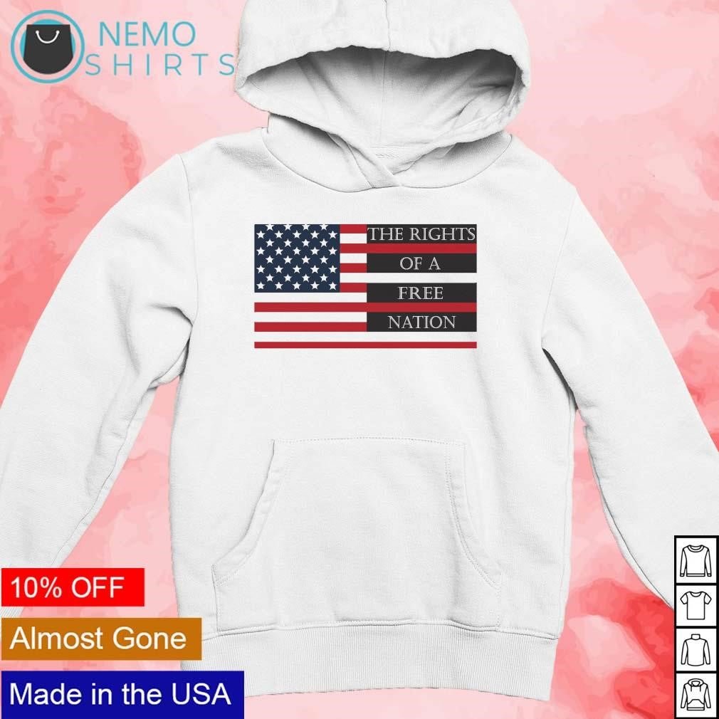 The rights of a free nation US flag - Adult & Kids T-Shirts, Sweatshirts & Hoodies apparel design preview 2