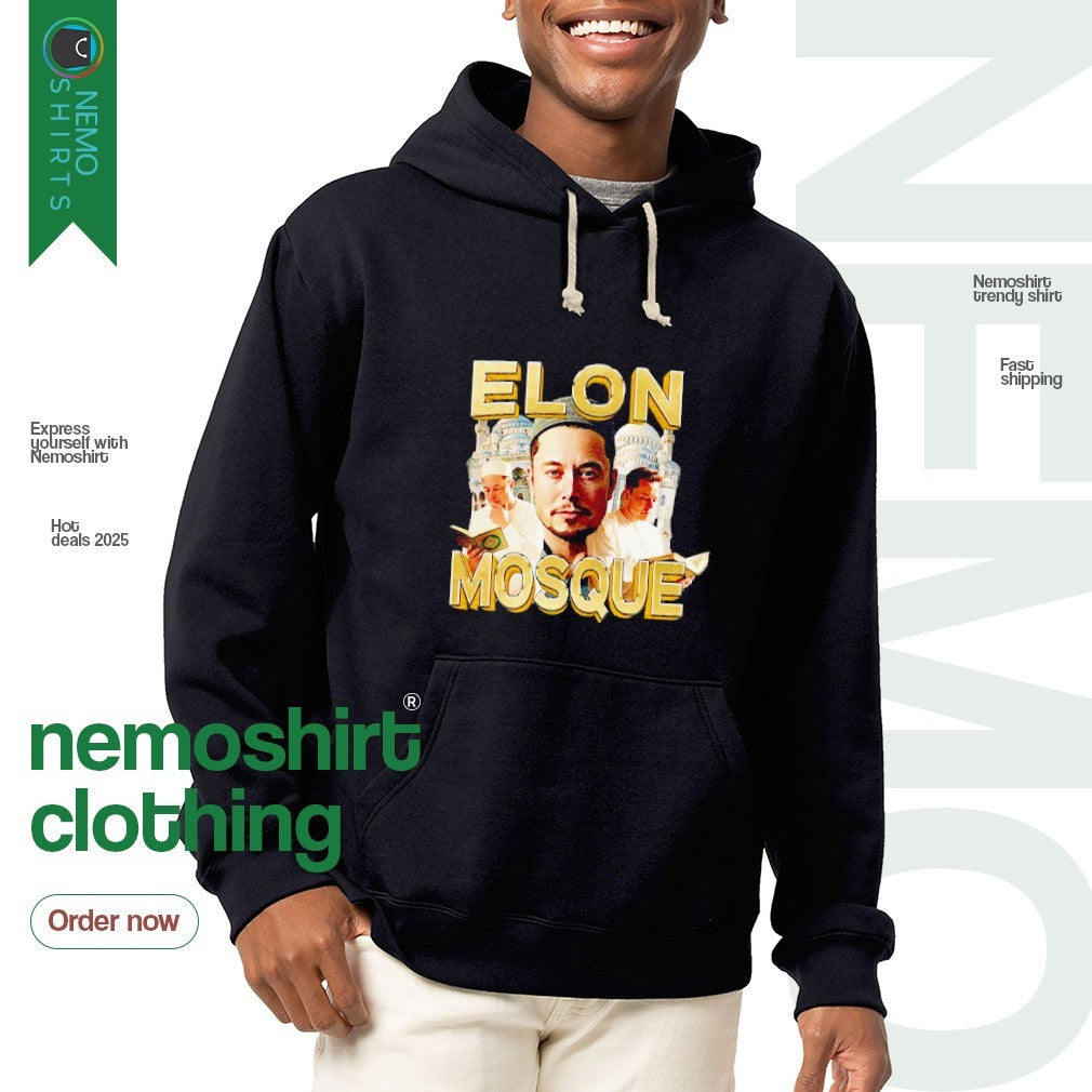 Elon Mosque Musk vintage graphic - Adult & Kids T-Shirts, Sweatshirts & Hoodies apparel design preview 2