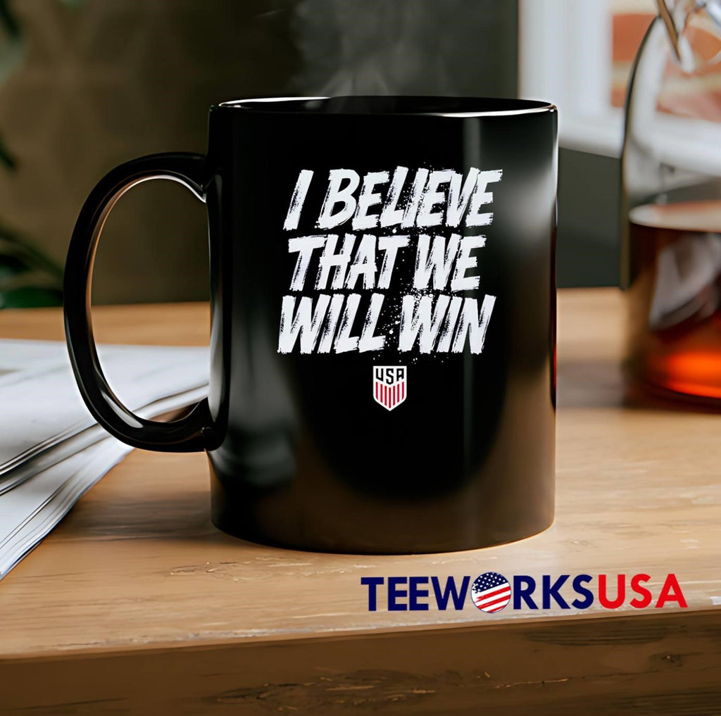 I Believe that We Will Win USA Soccer - Adult & Kids T-Shirts, Sweatshirts & Hoodies apparel design preview 2