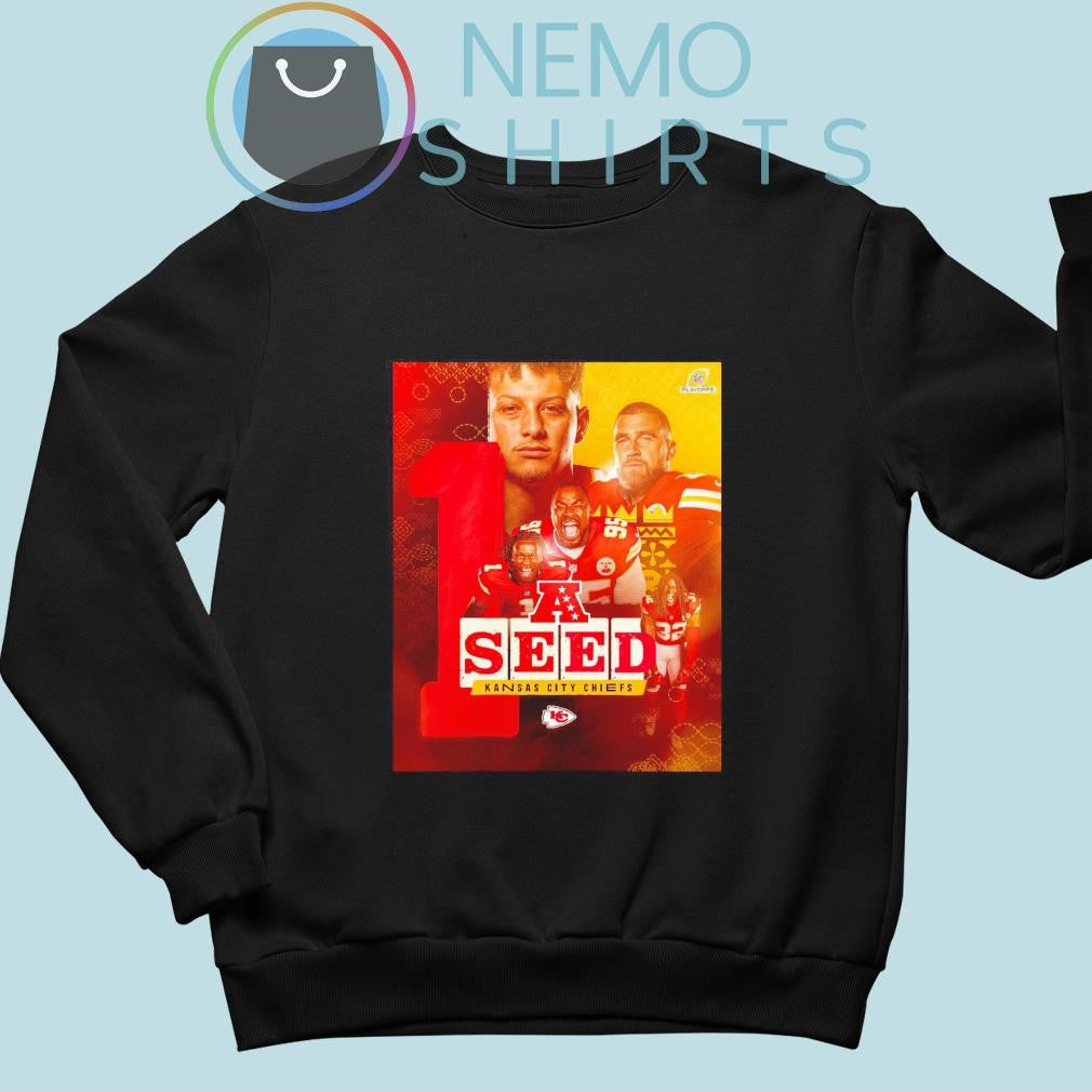 Kansas City Chiefs no 1 AFC Seed - Adult & Kids T-Shirts, Sweatshirts & Hoodies product image 4