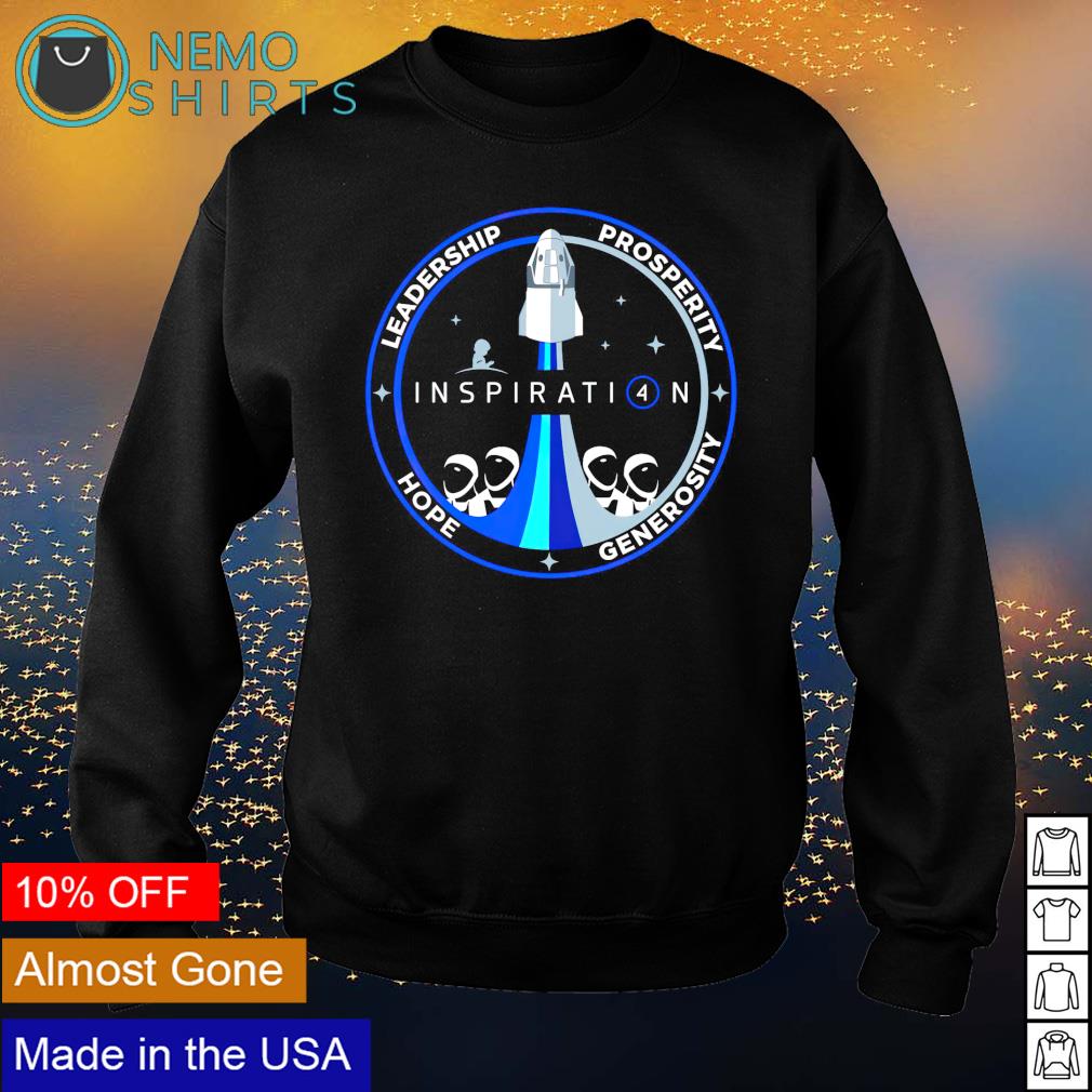 Spacex Inspiration 4 leadership prosperity hope - Adult & Kids T-Shirts, Sweatshirts & Hoodies apparel design preview 4