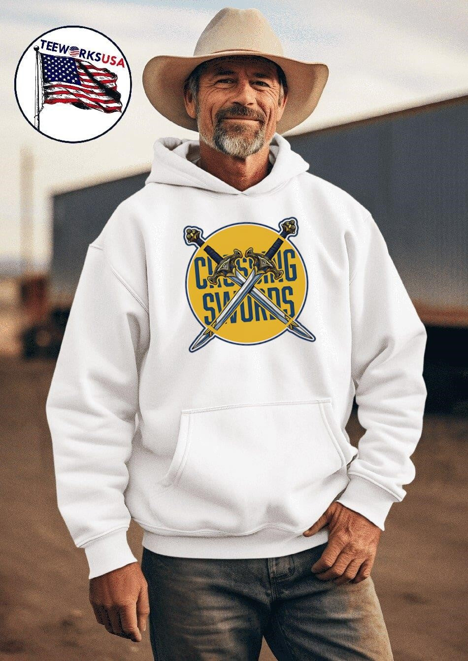Crossing Swords - Adult & Kids T-Shirts, Sweatshirts & Hoodies apparel design preview 2