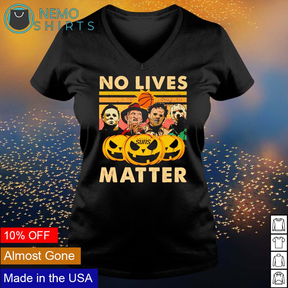 Horror Halloween Phoenix Suns no lives matter - Adult & Kids T-Shirts, Sweatshirts & Hoodies apparel design preview 5