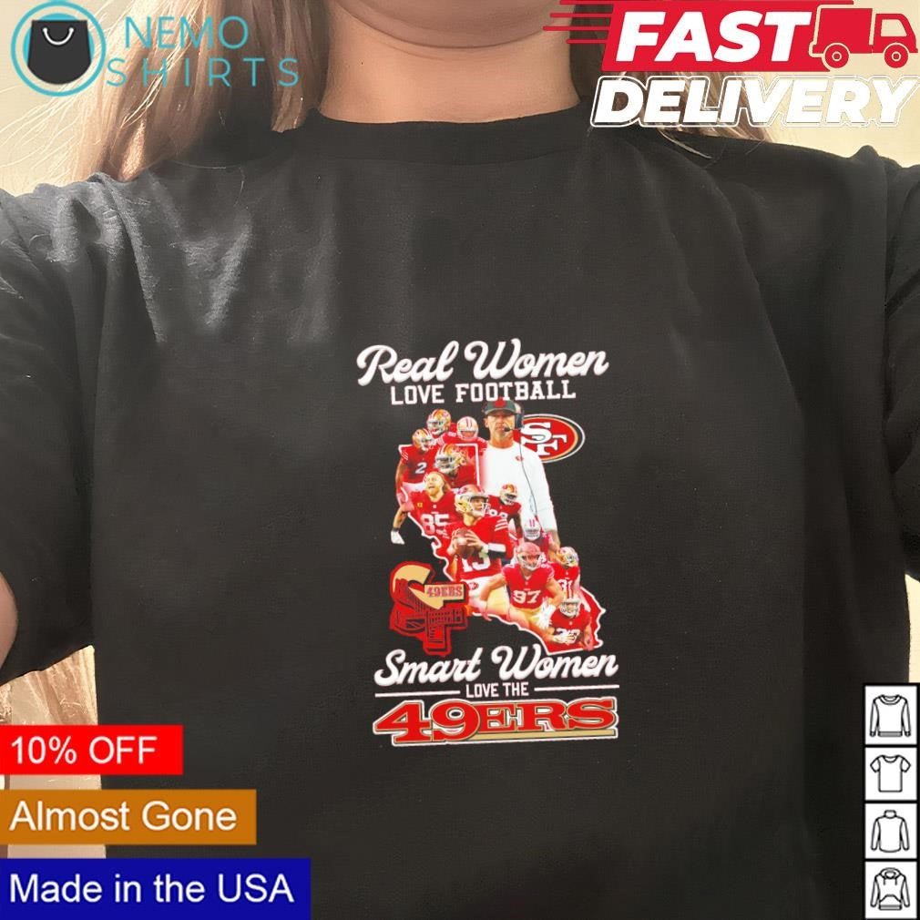 Real women love football smart San Francisco 49ers - Adult & Kids T-Shirts, Sweatshirts & Hoodies apparel design preview 1