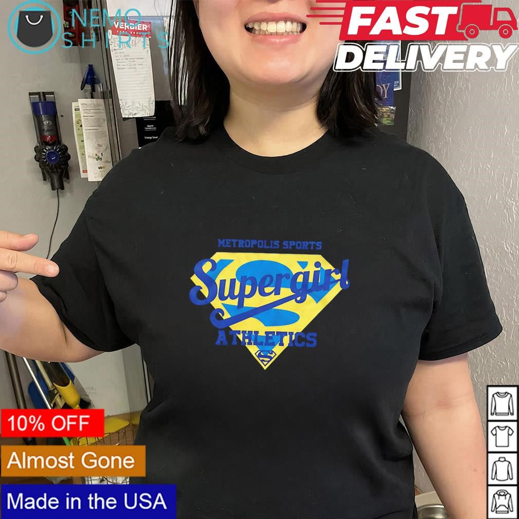 Supergirl Metropolis sports athletics logo - Adult & Kids T-Shirts, Sweatshirts & Hoodies apparel design preview 2