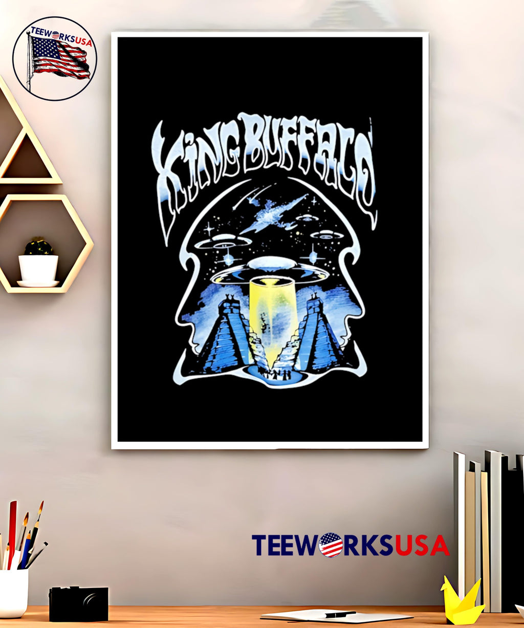 King Buffalo Ufo classic - Adult & Kids T-Shirts, Sweatshirts & Hoodies apparel design preview 5