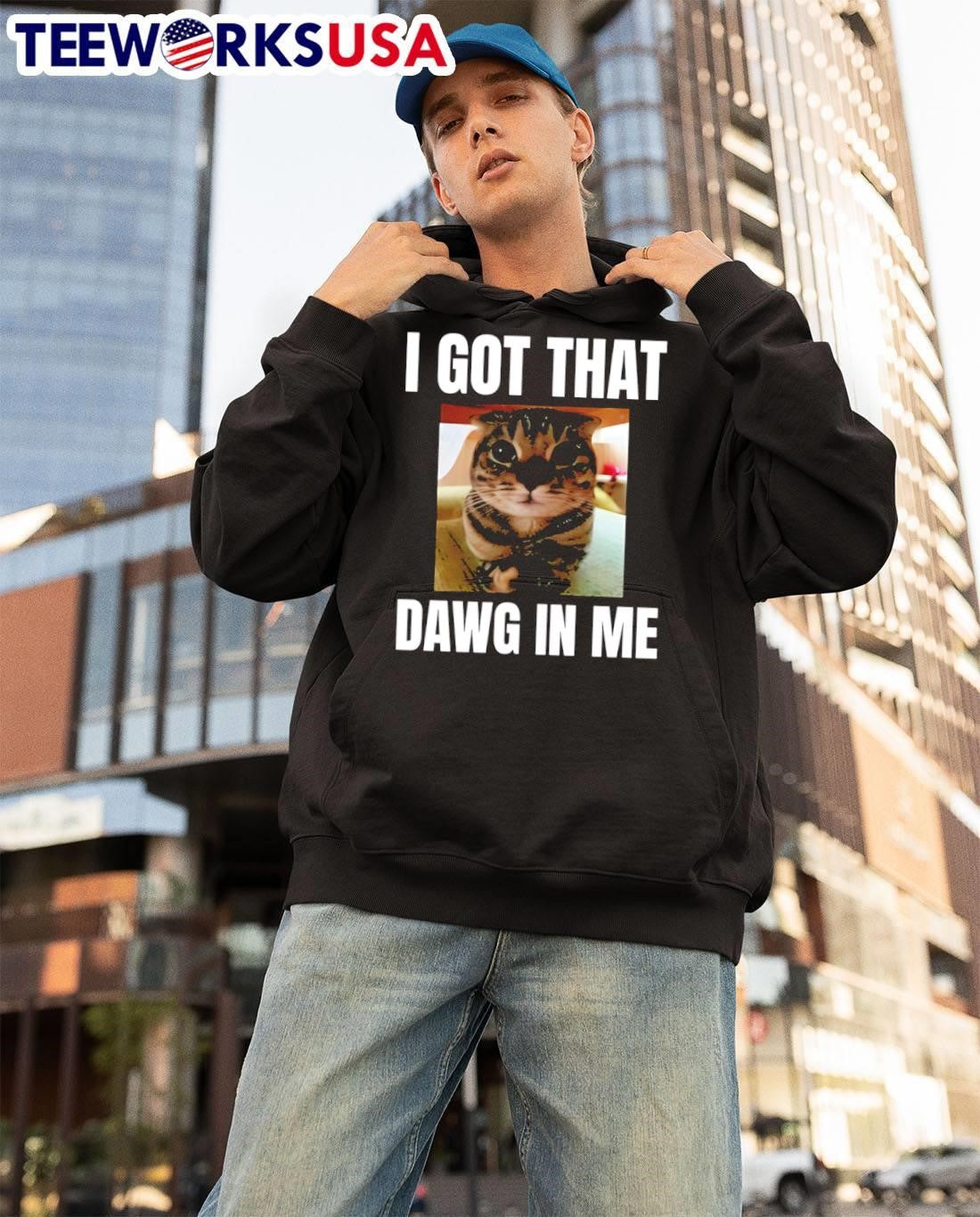 I got that dawg in me cat - Adult & Kids T-Shirts, Sweatshirts & Hoodies apparel design preview 3