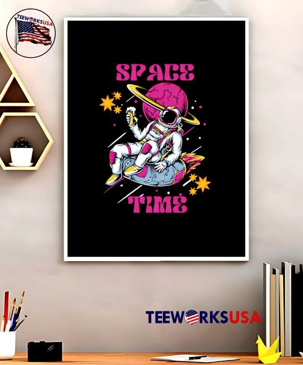 Space Time Astronaut - Adult & Kids T-Shirts, Sweatshirts & Hoodies apparel design preview 5
