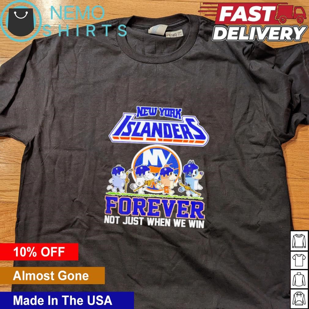 The Bluey characters walking New York Islanders - Adult & Kids T-Shirts, Sweatshirts & Hoodies product image 4