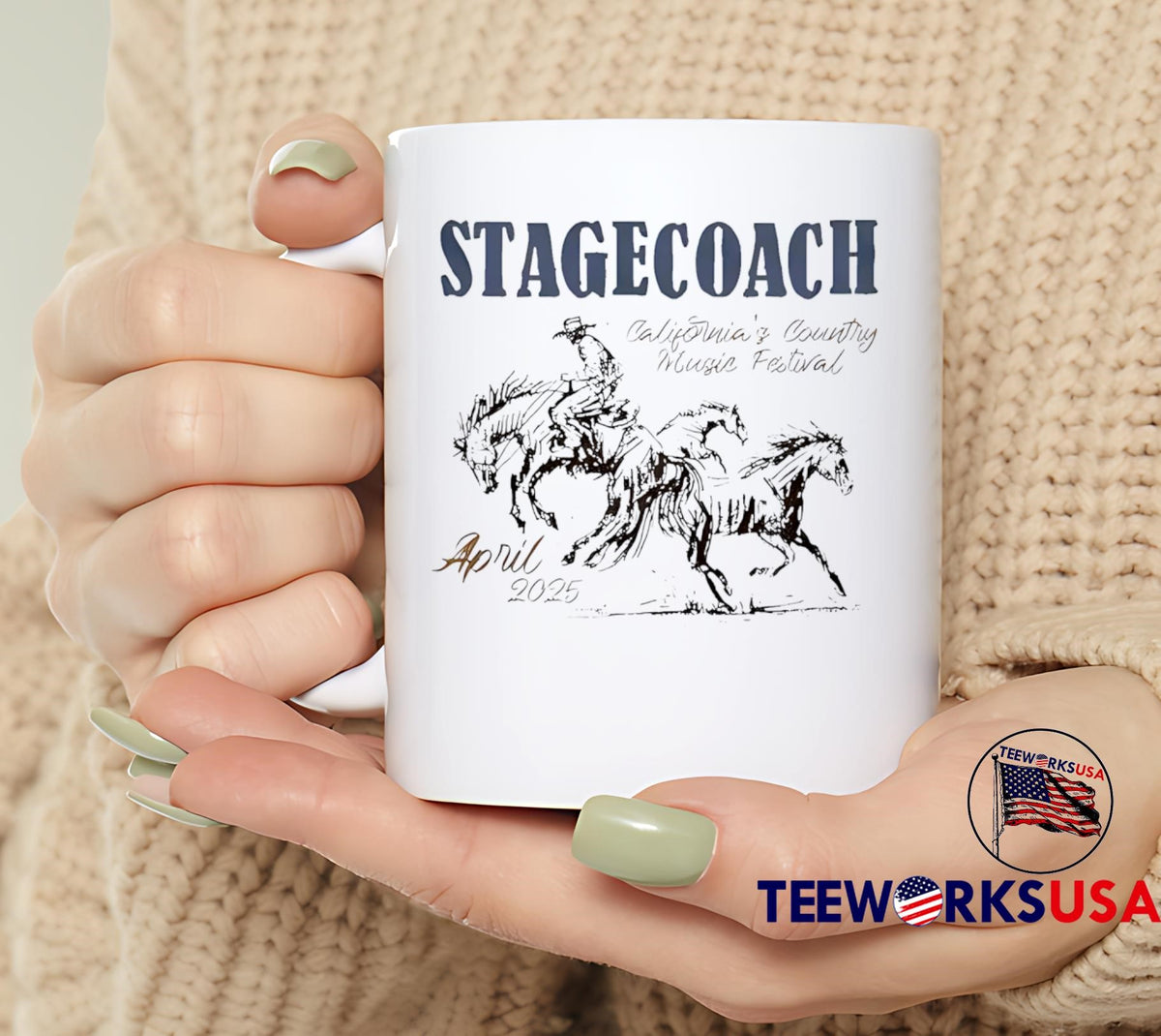 Country vibes at stagecoach 2025 with this cool - Adult & Kids T-Shirts, Sweatshirts & Hoodies apparel design preview 6