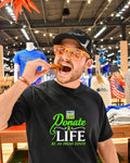 Donate Life Be an Organ Donor Awareness logo - Adult & Kids T-Shirts, Sweatshirts & Hoodies apparel design preview 1