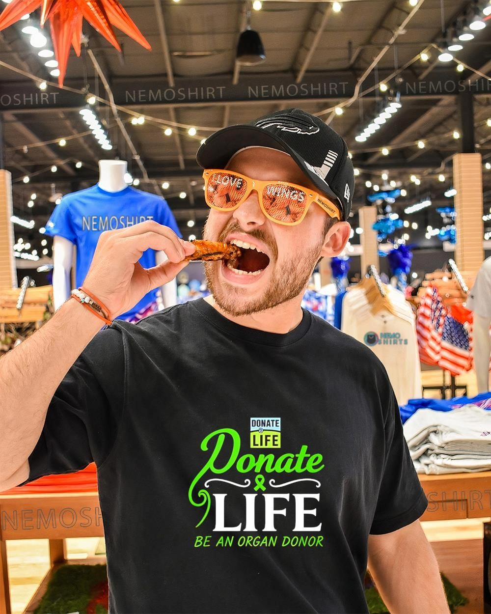 Donate Life Be an Organ Donor Awareness logo - Adult & Kids T-Shirts, Sweatshirts & Hoodies apparel design preview 1