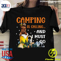Bear Drinks Beer Camping Is Calling And I Must Go - Adult & Kids T-Shirts, Sweatshirts & Hoodies apparel design preview 1