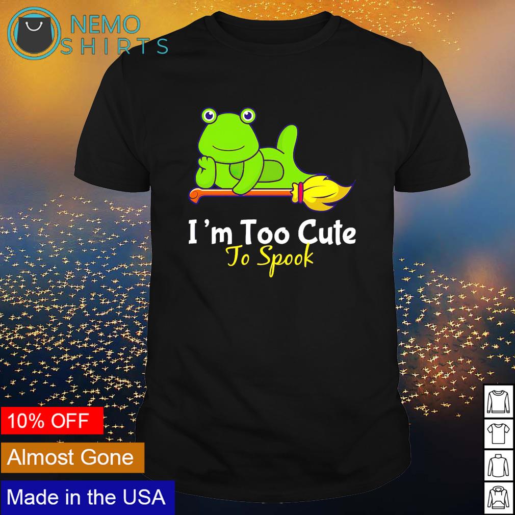 Frog I'm too cute to spook - Adult & Kids T-Shirts, Sweatshirts & Hoodies apparel design preview 1