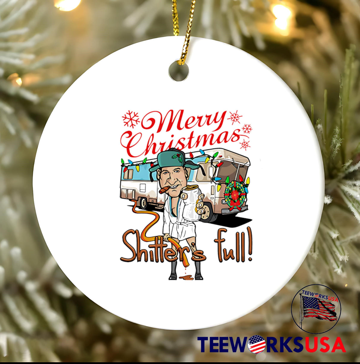 Merry Christmas Shiter's full - Adult & Kids T-Shirts, Sweatshirts & Hoodies apparel design preview 3