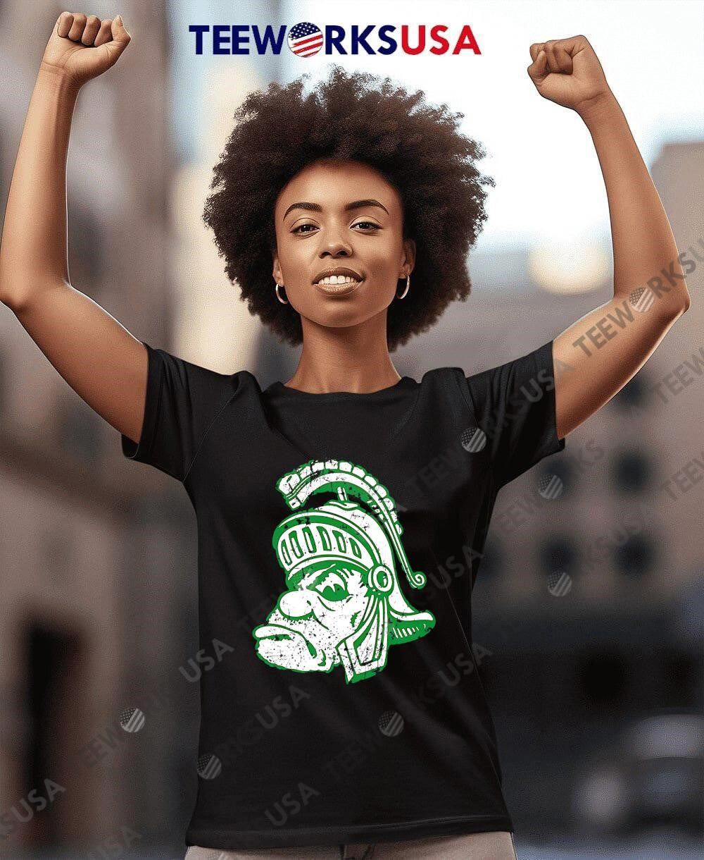Michigan State University Spartans Big head logo - Adult & Kids T-Shirts, Sweatshirts & Hoodies apparel design preview 8