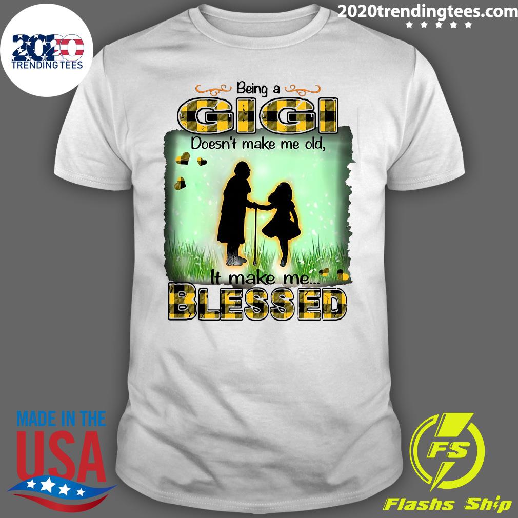 Being A Gigi Doesn't Make Me Old It Blessed - Adult & Kids T-Shirts, Sweatshirts & Hoodies apparel design preview 1