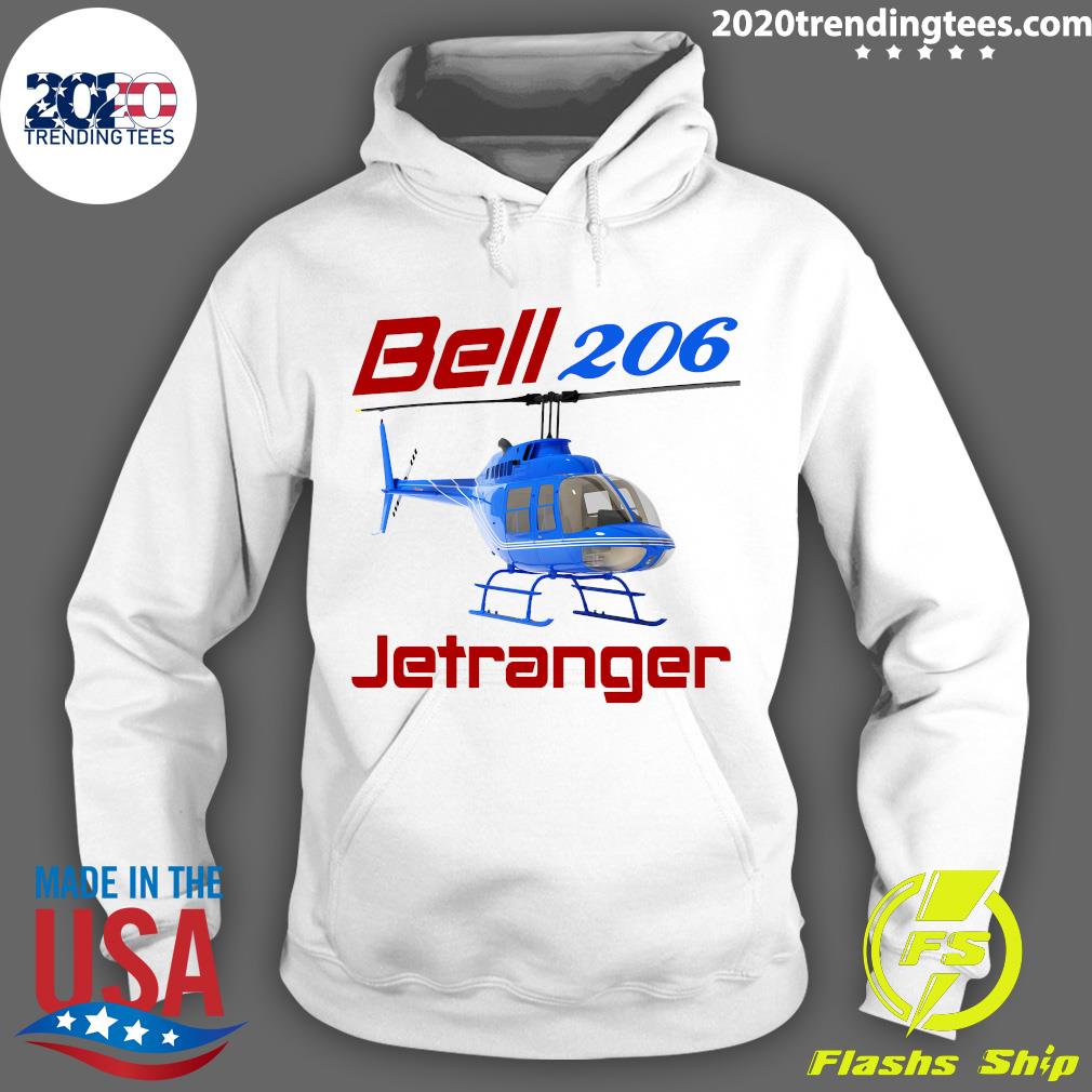 Bell 206 Jetranger Helicopter - Adult & Kids T-Shirts, Sweatshirts & Hoodies apparel design preview 2