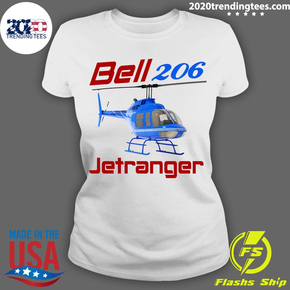 Bell 206 Jetranger Helicopter - Adult & Kids T-Shirts, Sweatshirts & Hoodies apparel design preview 3