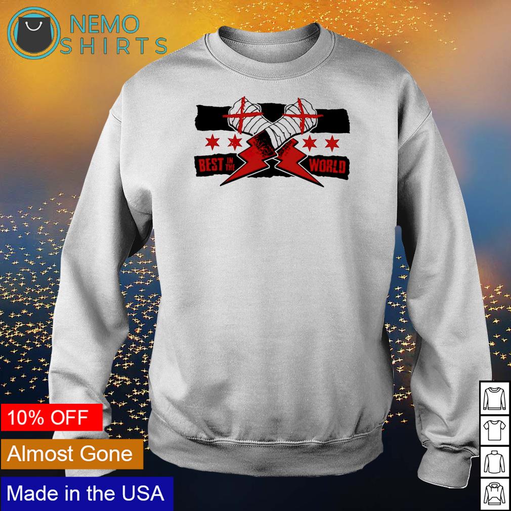 CM punk aew best world - Adult & Kids T-Shirts, Sweatshirts & Hoodies apparel design preview 4