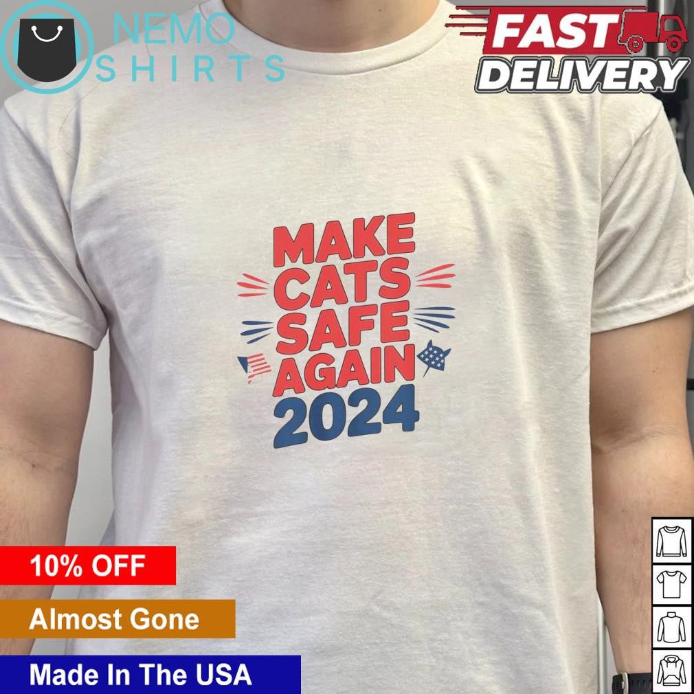 Make cats safe again 2024 debate - Adult & Kids T-Shirts, Sweatshirts & Hoodies apparel design preview 5