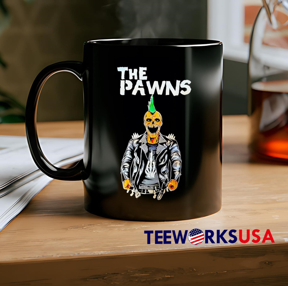 The Pawns punk rocker skull - Adult & Kids T-Shirts, Sweatshirts & Hoodies apparel design preview 2