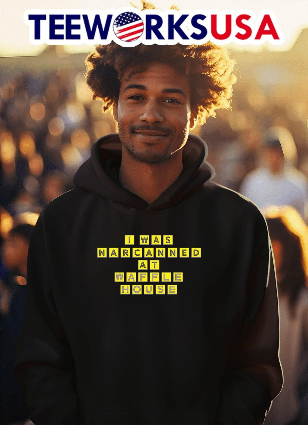 I was narcanned at Waffle Home - Adult & Kids T-Shirts, Sweatshirts & Hoodies apparel design preview 2