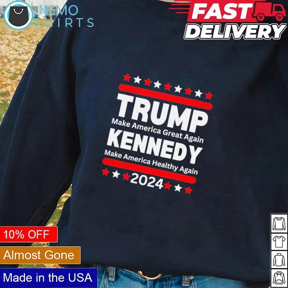Trump Kennedy make America great and healthy again - Adult & Kids T-Shirts, Sweatshirts & Hoodies apparel design preview 1