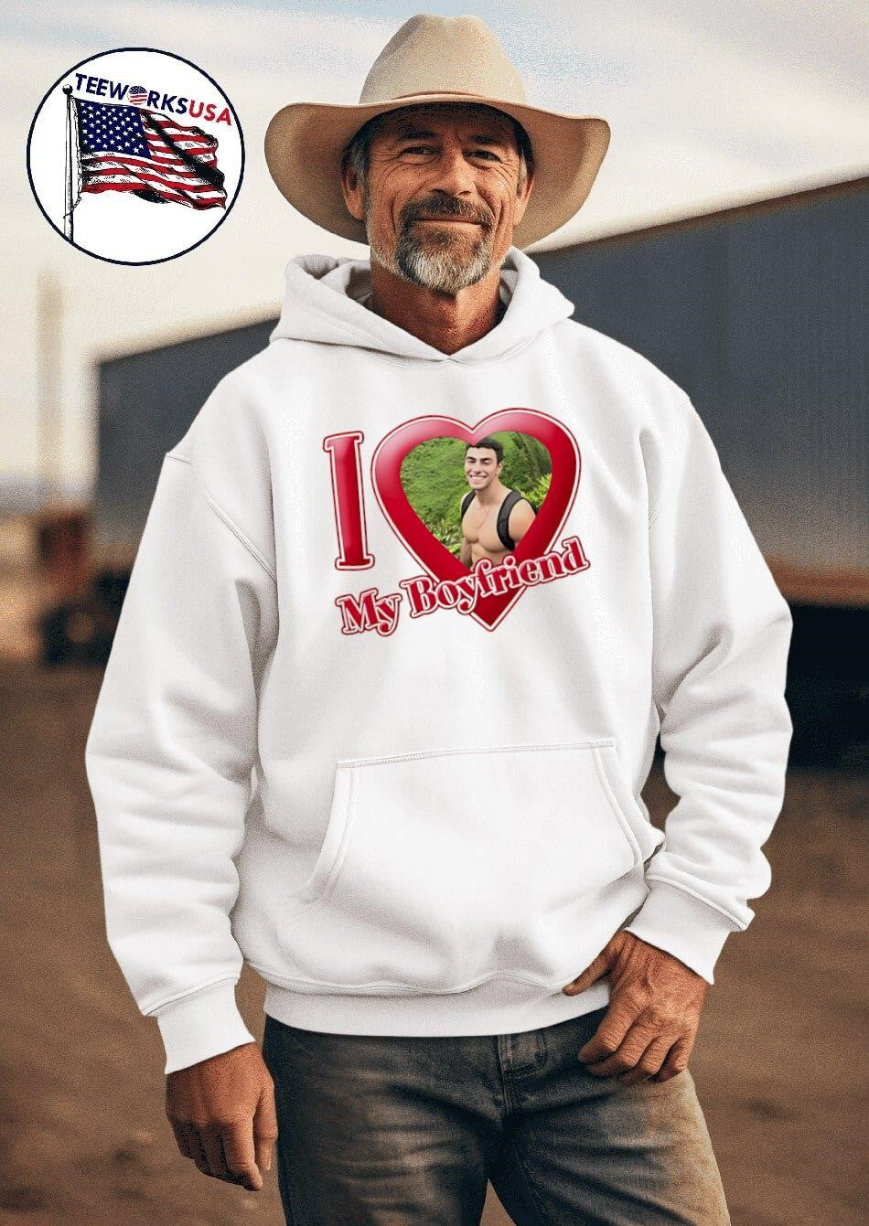Luigi Mangione I Love My Boyfriend - Adult & Kids T-Shirts, Sweatshirts & Hoodies apparel design preview 2
