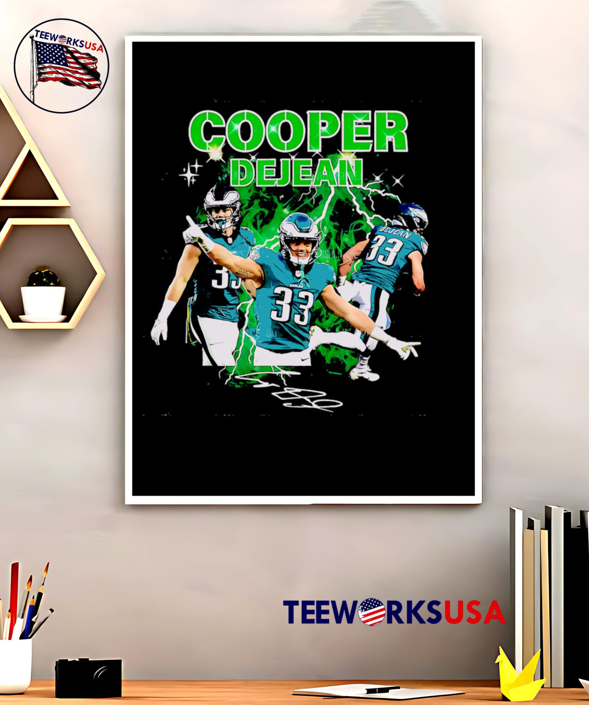 Cooper DeJean Philadelphia Eagles graphic - Adult & Kids T-Shirts, Sweatshirts & Hoodies apparel design preview 5