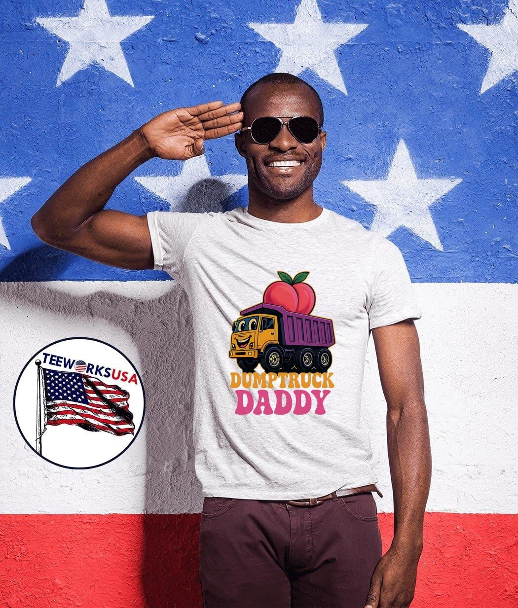 Dumptruck Daddy cute funny - Adult & Kids T-Shirts, Sweatshirts & Hoodies apparel design preview 1