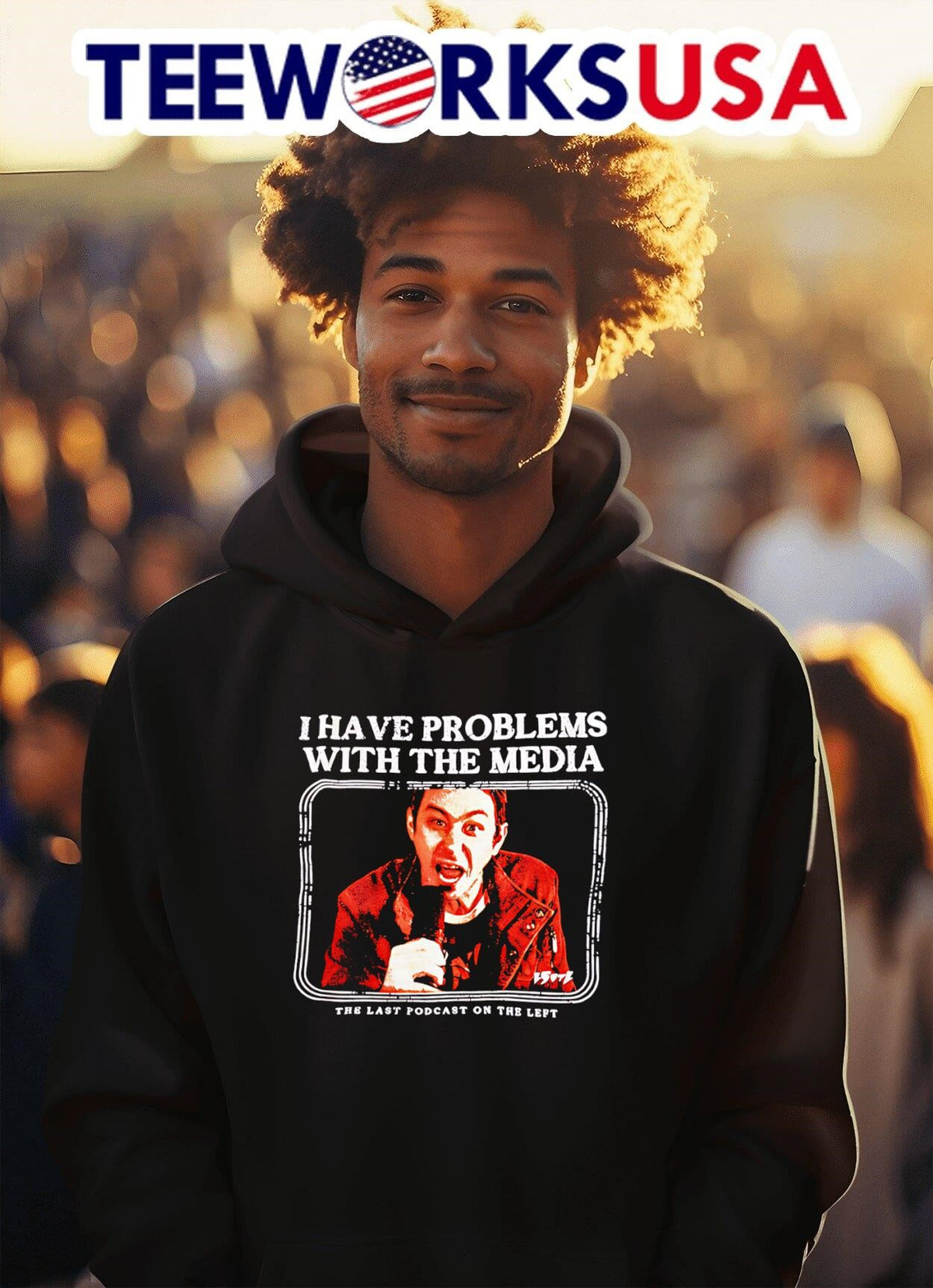 I have problems with the media last podcast on left - Adult & Kids T-Shirts, Sweatshirts & Hoodies apparel design preview 2