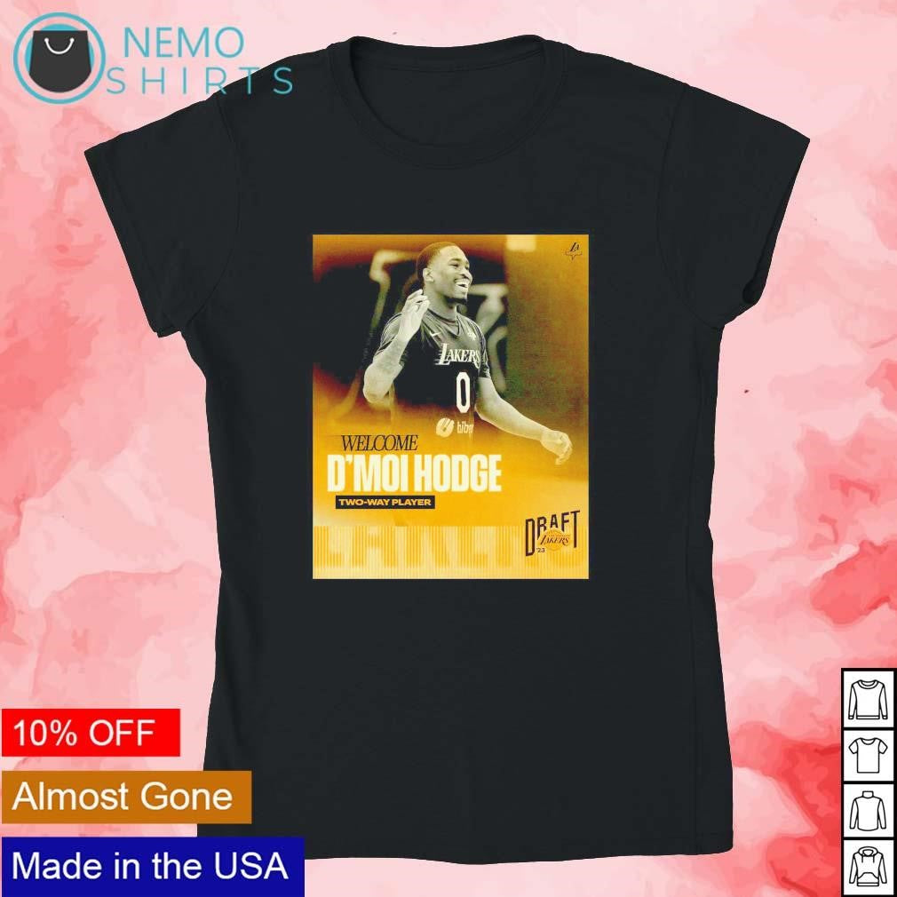 Welcome D'Moi Hodge to LA Lakers 2023 poster - Adult & Kids T-Shirts, Sweatshirts & Hoodies apparel design preview 4