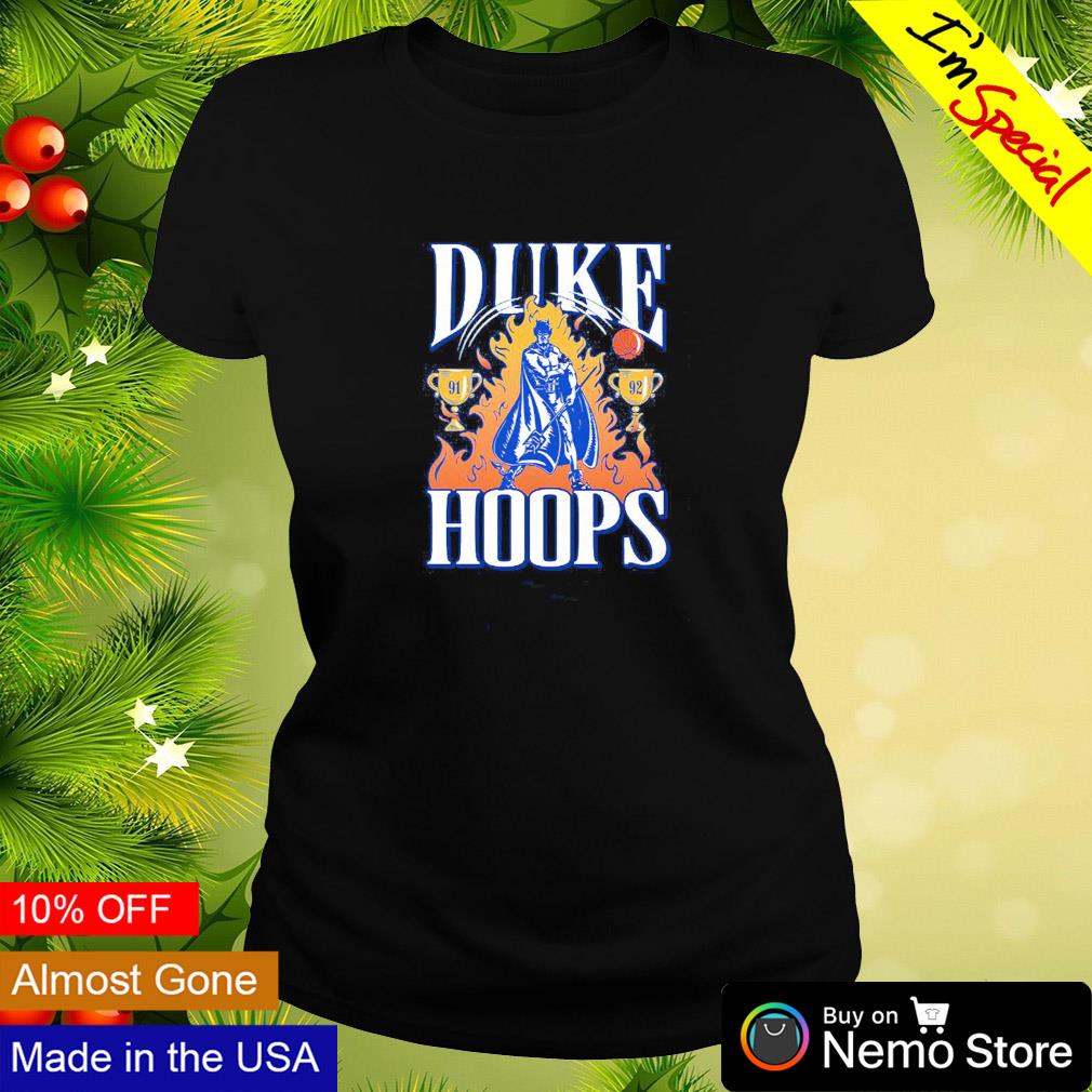 Duke 91 92 hoops back to champs - Adult & Kids T-Shirts, Sweatshirts & Hoodies apparel design preview 3
